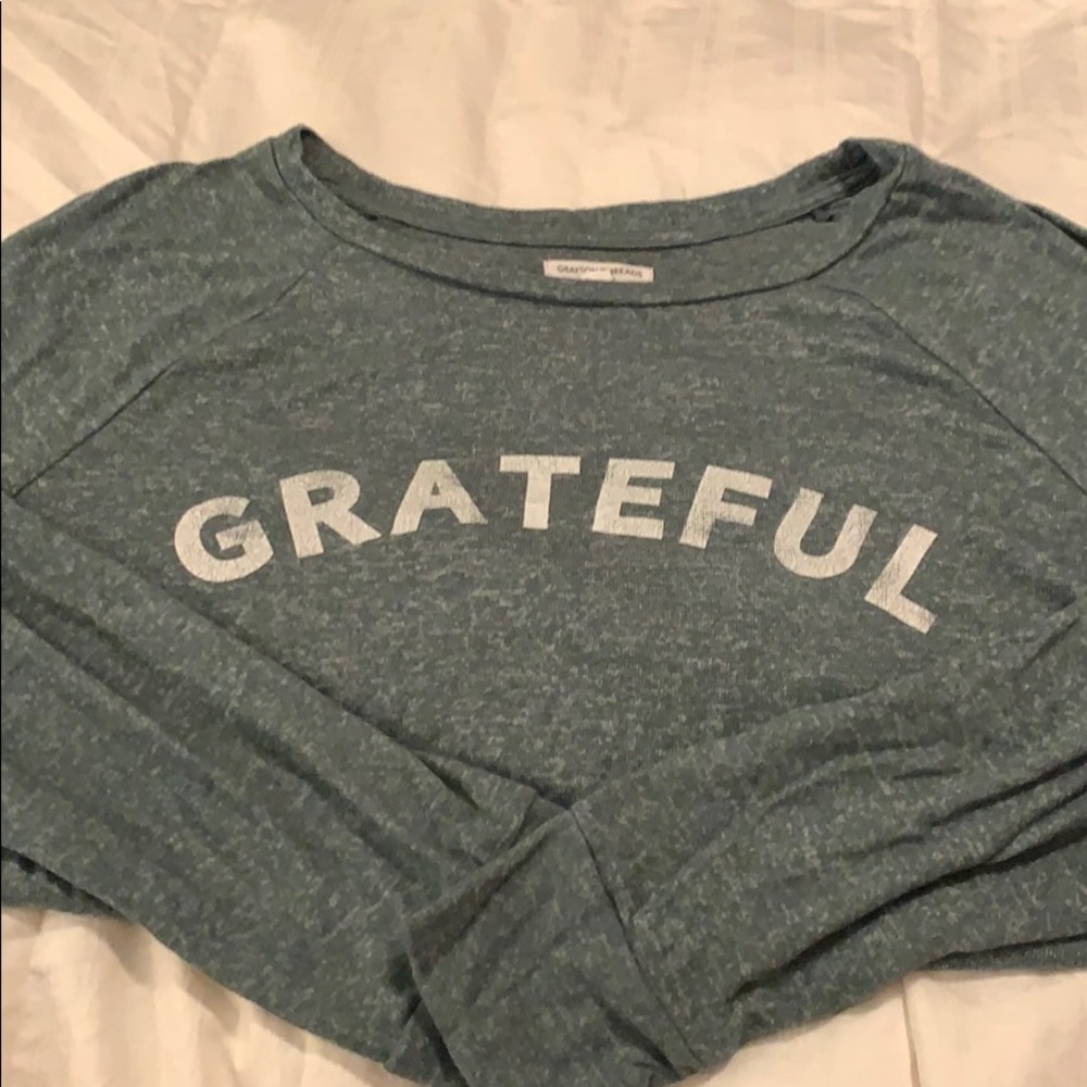 Green Grateful Lightweight Sweatshirt 3X
